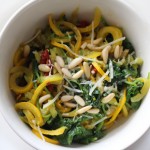 kale and summer squash saute from the domesticated wolf