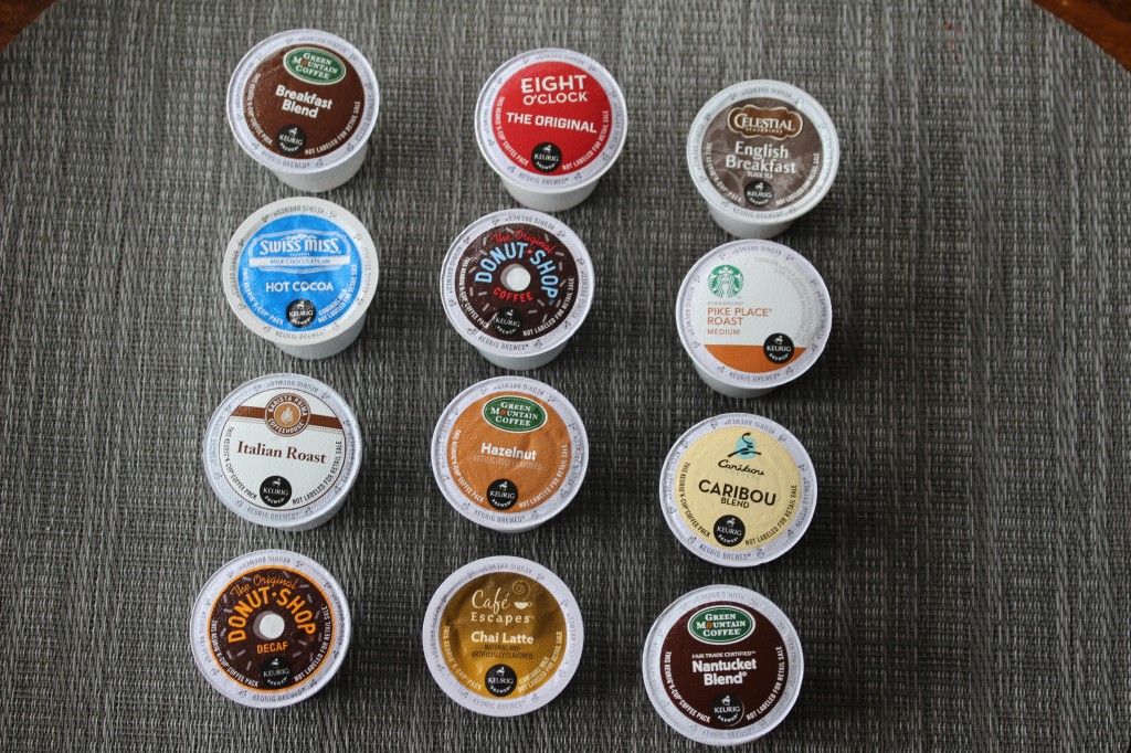 Assorted K Cups for the perfect cup of coffee