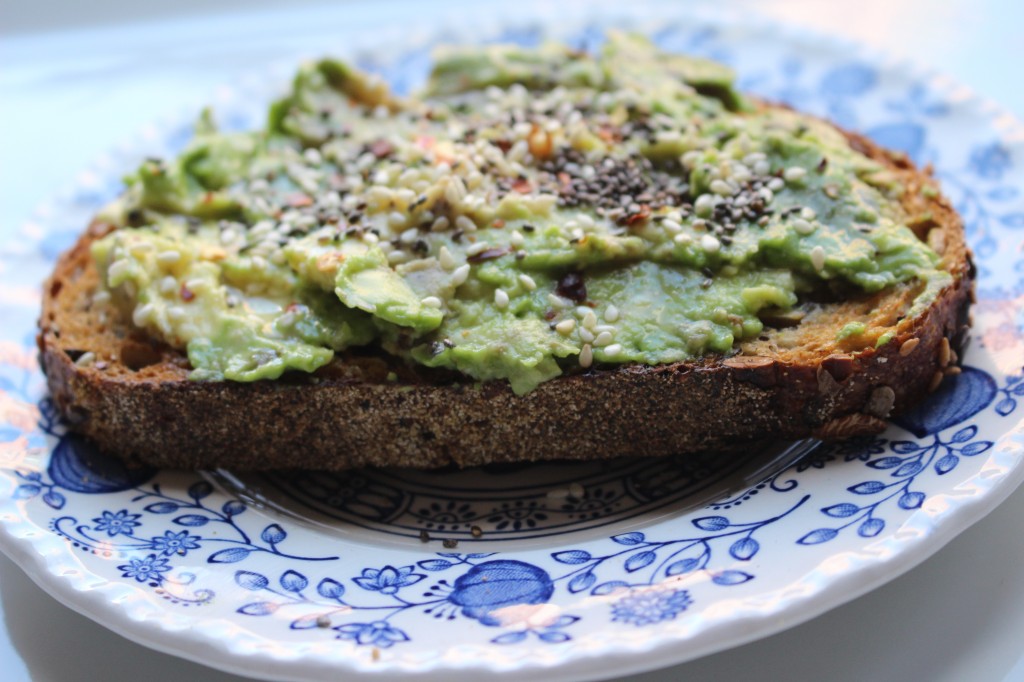 avocado toast at home
