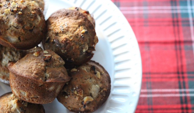 whole wheat pear muffins