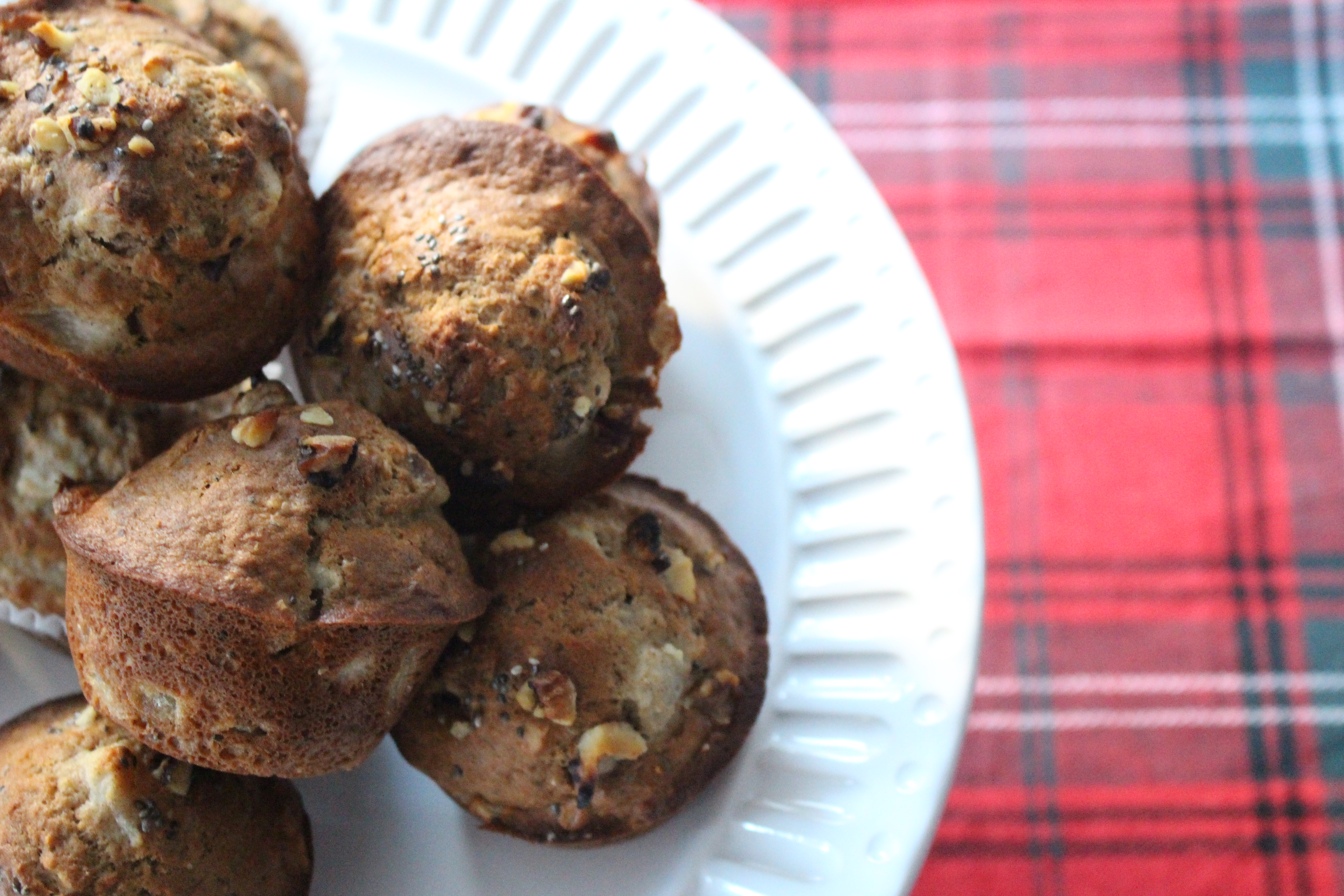 whole wheat pear muffins