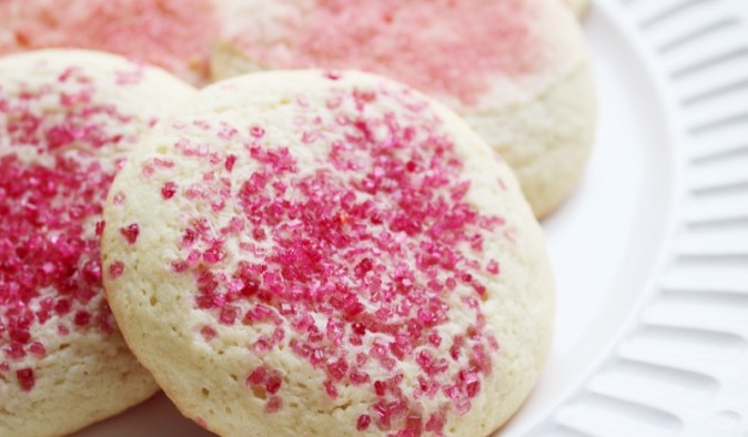 how to make pink sugar cookies