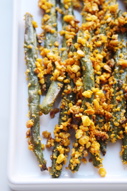 how to roast green beans