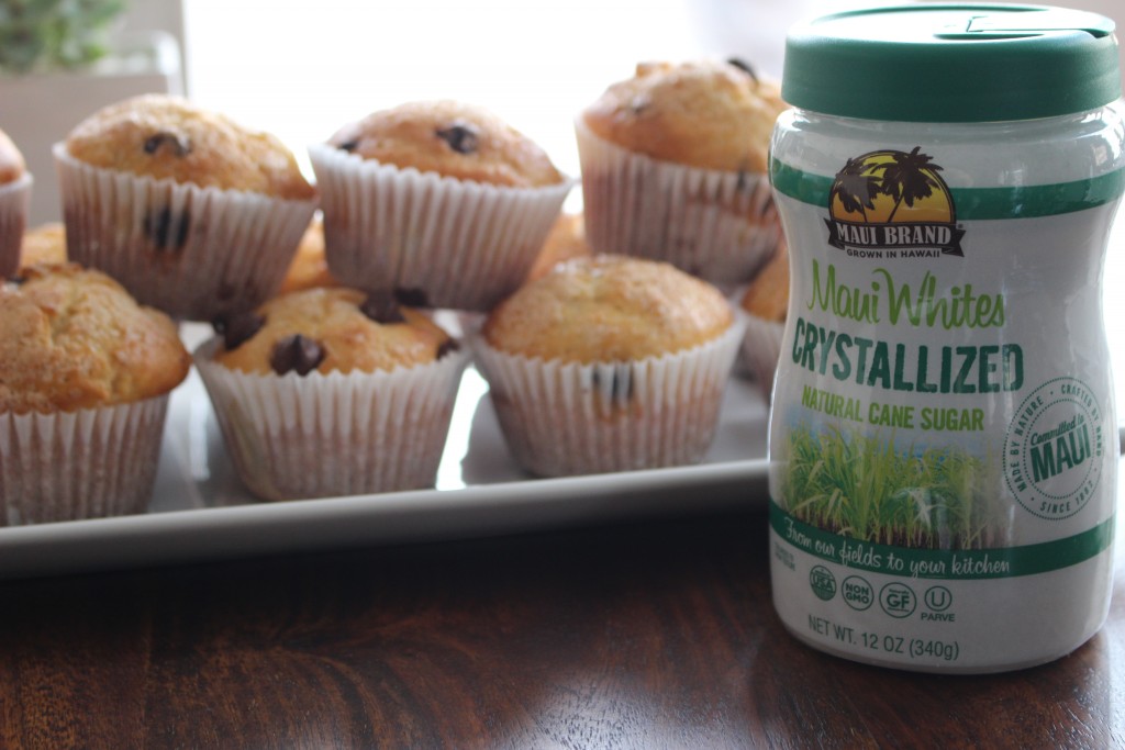 chocolate chip muffins with banana and greek yogurt
