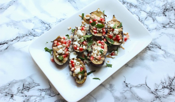 middle eastern eggplant appetizer | the domesticated wolf