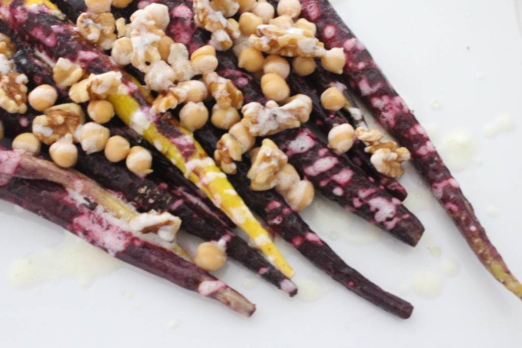 purple and yellow carrot salad || the domesticated wolf